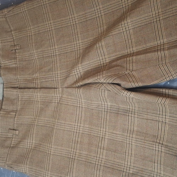 Liz Claiborne Audra Plaid Tan Trousers size 10 - Picture 4 of 7